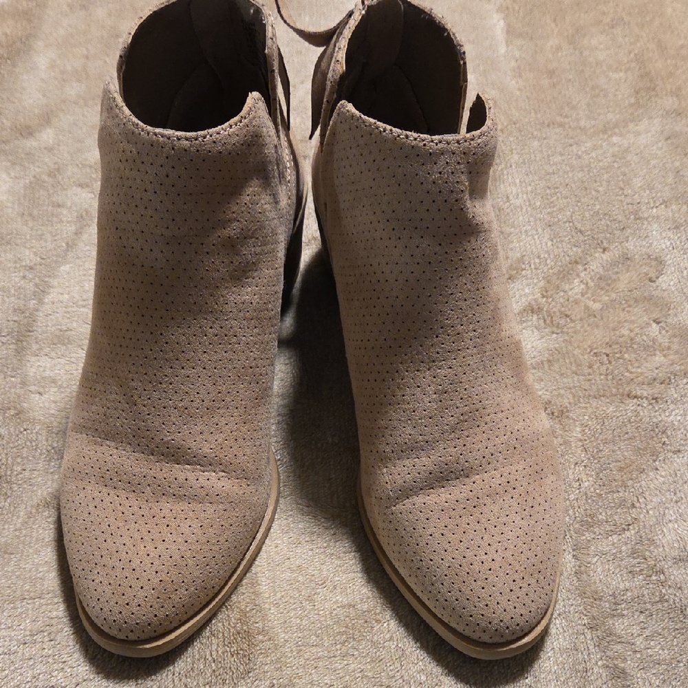 Stylish Women's Beige Ankle Booties
